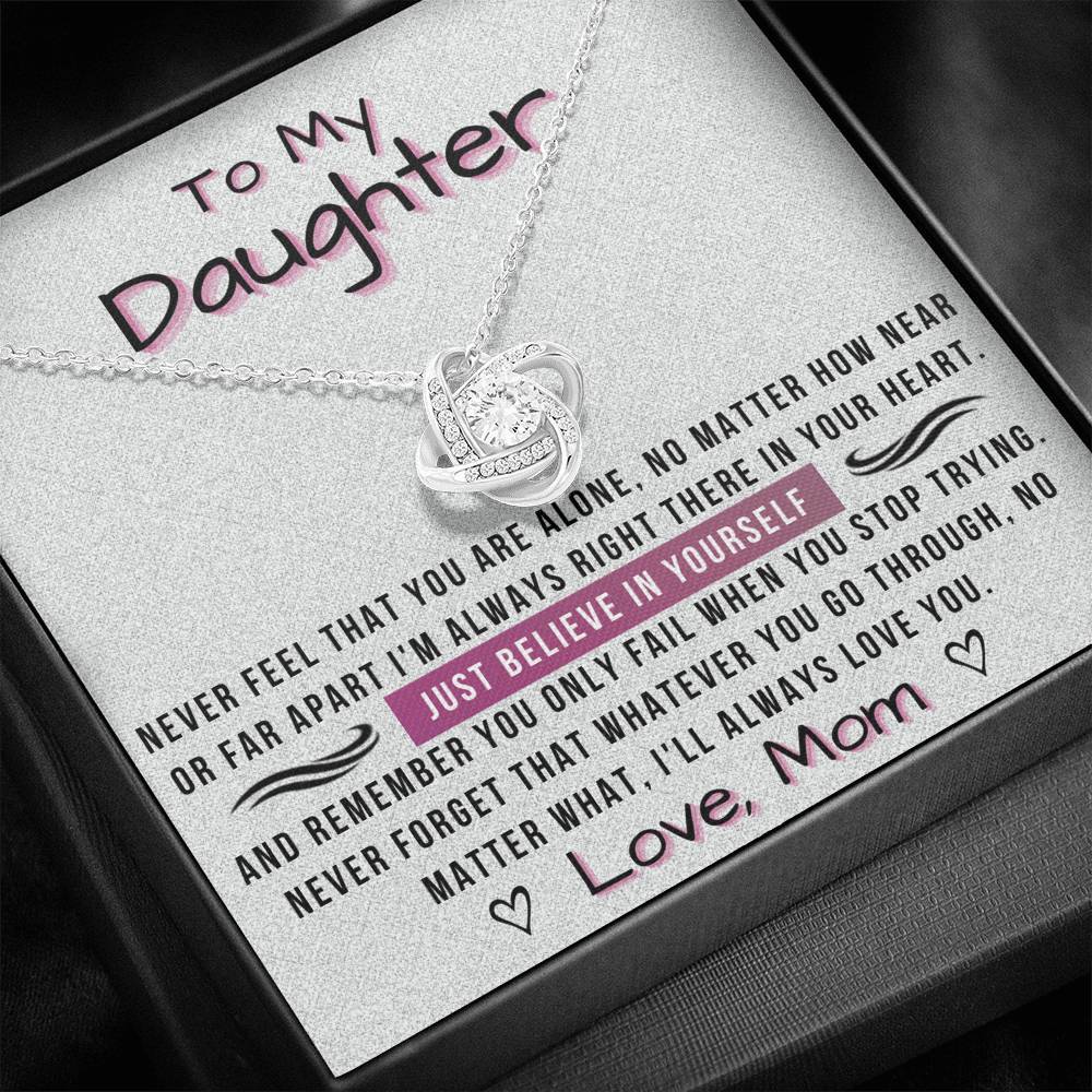 To My Daughter - always love you | Mom's Gift for Daughter | Daughter Necklace | Birthday gift for Daughter | Daughter Graduation gift