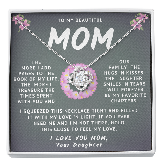 My Beautiful Mom Necklace - Treasure The Times Spent With You (m.012o.lk)
