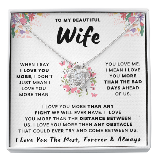 My Beautiful Wife Necklace - I Love You The Most (189.lk.025-1)