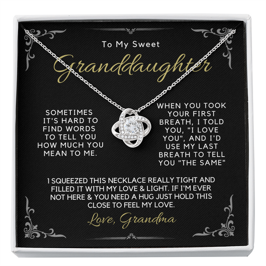 My Sweet Granddaughter Necklace - I Told You I Love You (162.lk.327)