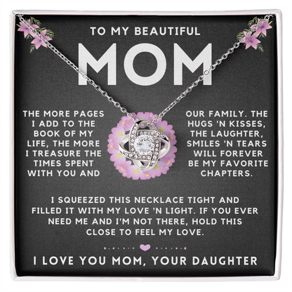 My Beautiful Mom Necklace - Treasure The Times Spent With You (m.012o-1.lk)