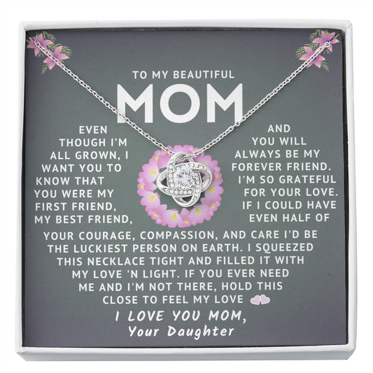 My Beautiful Mom Necklace - Always My Forever Friend (m.013o.lk)