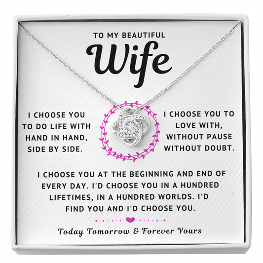 My Beautiful Wife Necklace - I Choose You (189.lk.22-1)