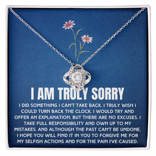 Truly Sorry Necklace To A Woman From Man, Woman or Child (sy.004-1.lk)