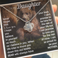 Daughter This Mama Bear Will Always Have Your Back Necklace (d.lk.004)