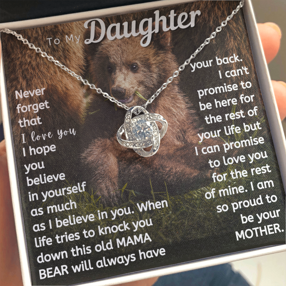 Daughter This Mama Bear Will Always Have Your Back Necklace (d.lk.004)