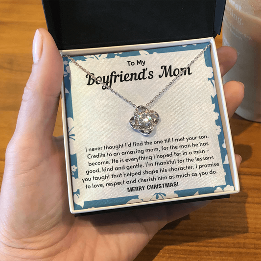 To My Boyfriend's Mom Necklace - He is everything I hoped for thanks to you