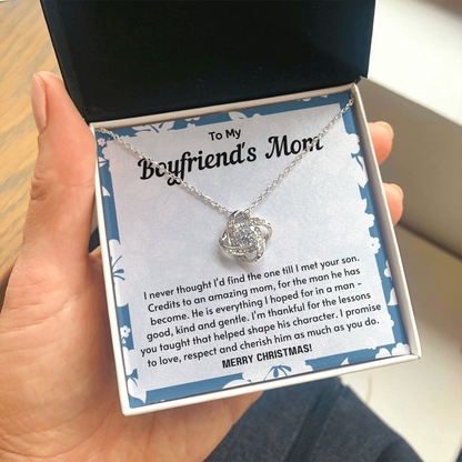 To My Boyfriend's Mom Necklace - He is everything I hoped for thanks to you