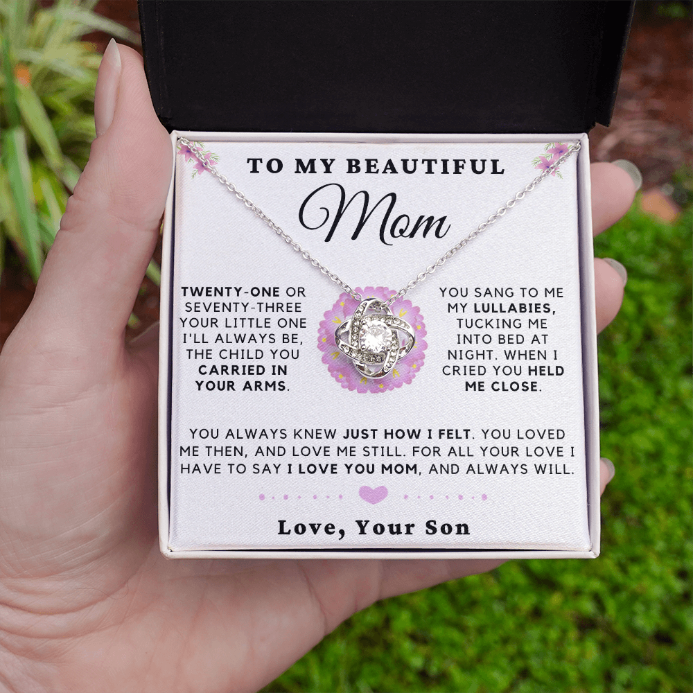 My Beautiful Mom Necklace - Always Your Little One, Love Son (m.014os.lk)