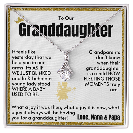 Our Granddaughter Necklace, from Nana & Papa - What A Joy (162.al.24-np)