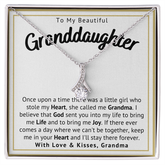 My Beautiful Granddaughter Necklace - Keep me in your Heart, I'll Stay there Forever (162.al.328)