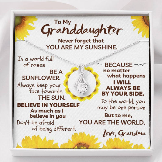 My Granddaughter Necklace - Be A Sunflower (162.al.57)