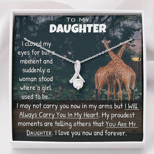 Daughter Necklace - Always Carry You In My Heart