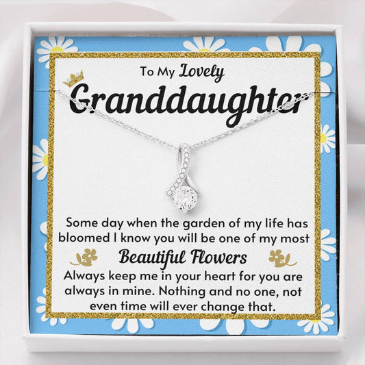 My Granddaughter Necklace - Beautiful Flowers (162.al.28)
