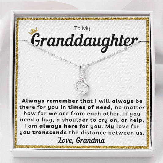 My Granddaughter Necklace - My Love Transcends Distance (162.al.35)
