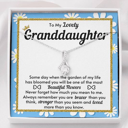 My Granddaughter Necklace - Most Beautiful Flowers Of My Garden (162.al.19)