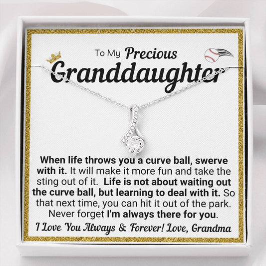 My Precious Granddaughter Necklace - When Life Throws You A Curve Ball (162.al.25)