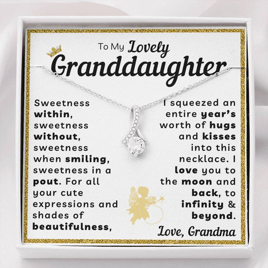 My Granddaughter Necklace - You are Sweetness within, Sweetness without (162.al.38)