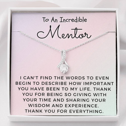Incredible Mentor Necklace - Can't Find the Words to Even Begin