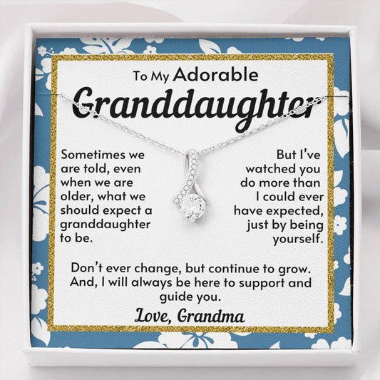 My Granddaughter Necklace - Don't Ever Change (162.al.22)