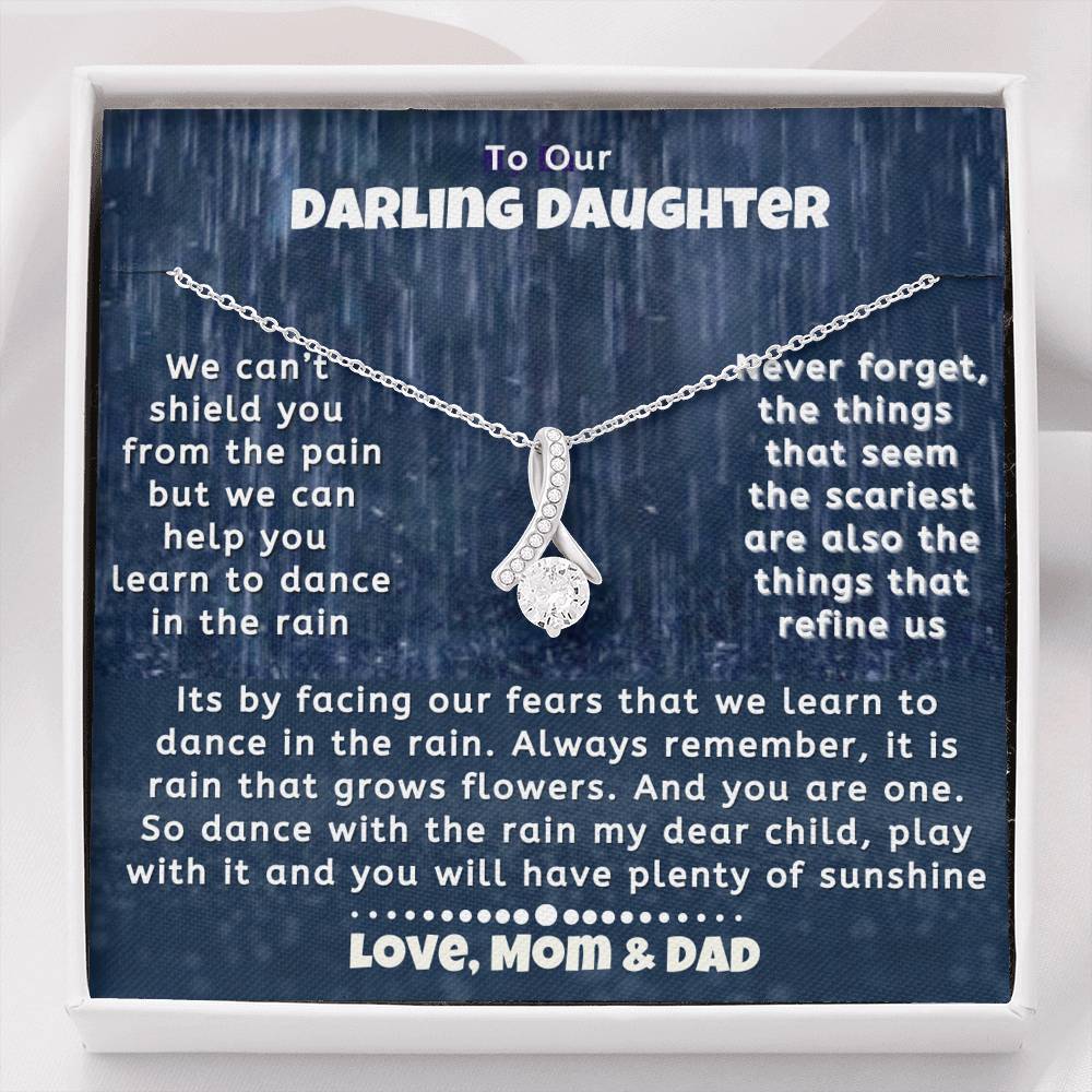 To Our Darling Daughter Necklace | Love Mom Dad