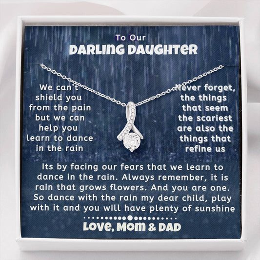 To Our Darling Daughter Necklace | Love Mom Dad