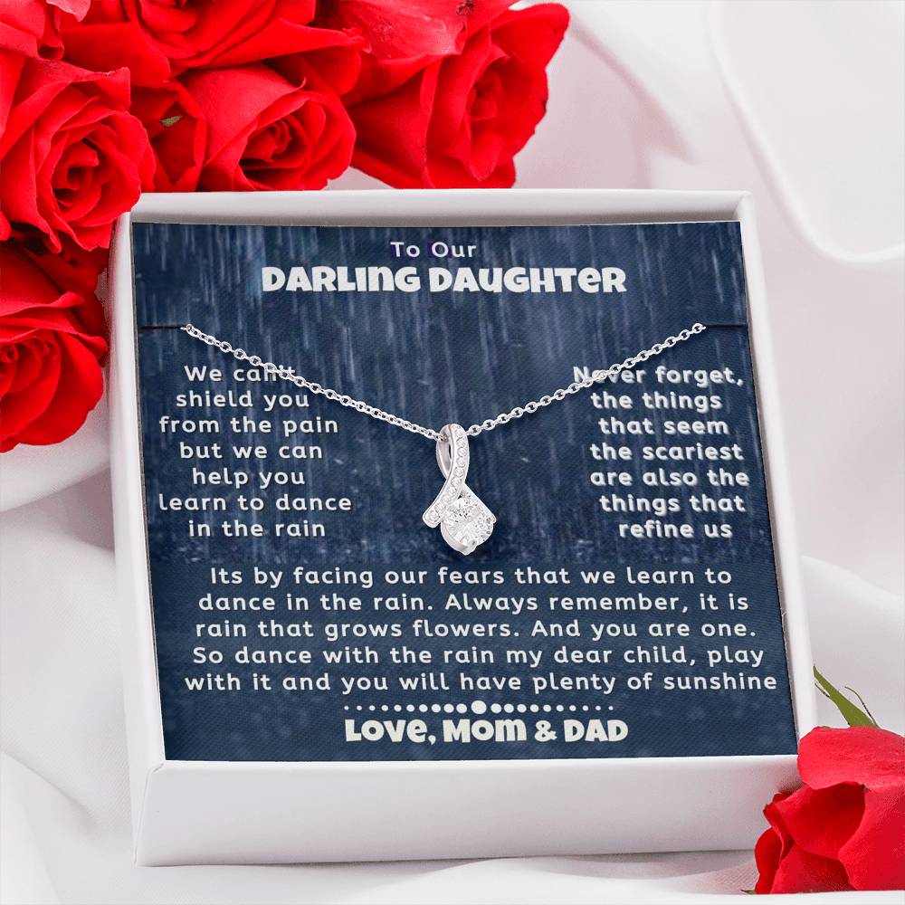 To Our Darling Daughter Necklace | Love Mom Dad