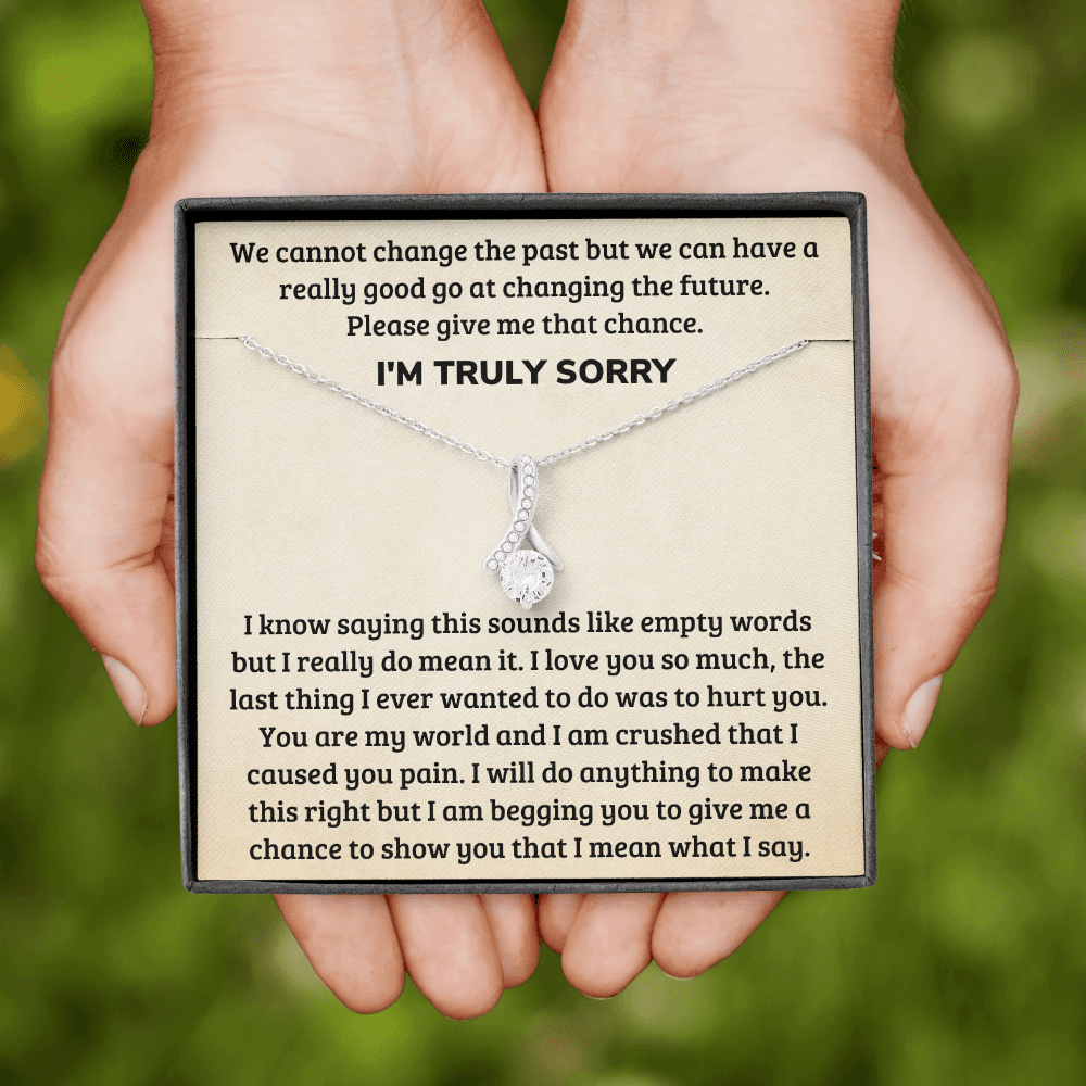 Truly Sorry Apology Forgive Me Necklace for Women (sy.001.al)