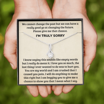 Truly Sorry Apology Forgive Me Necklace for Women (sy.001.al)