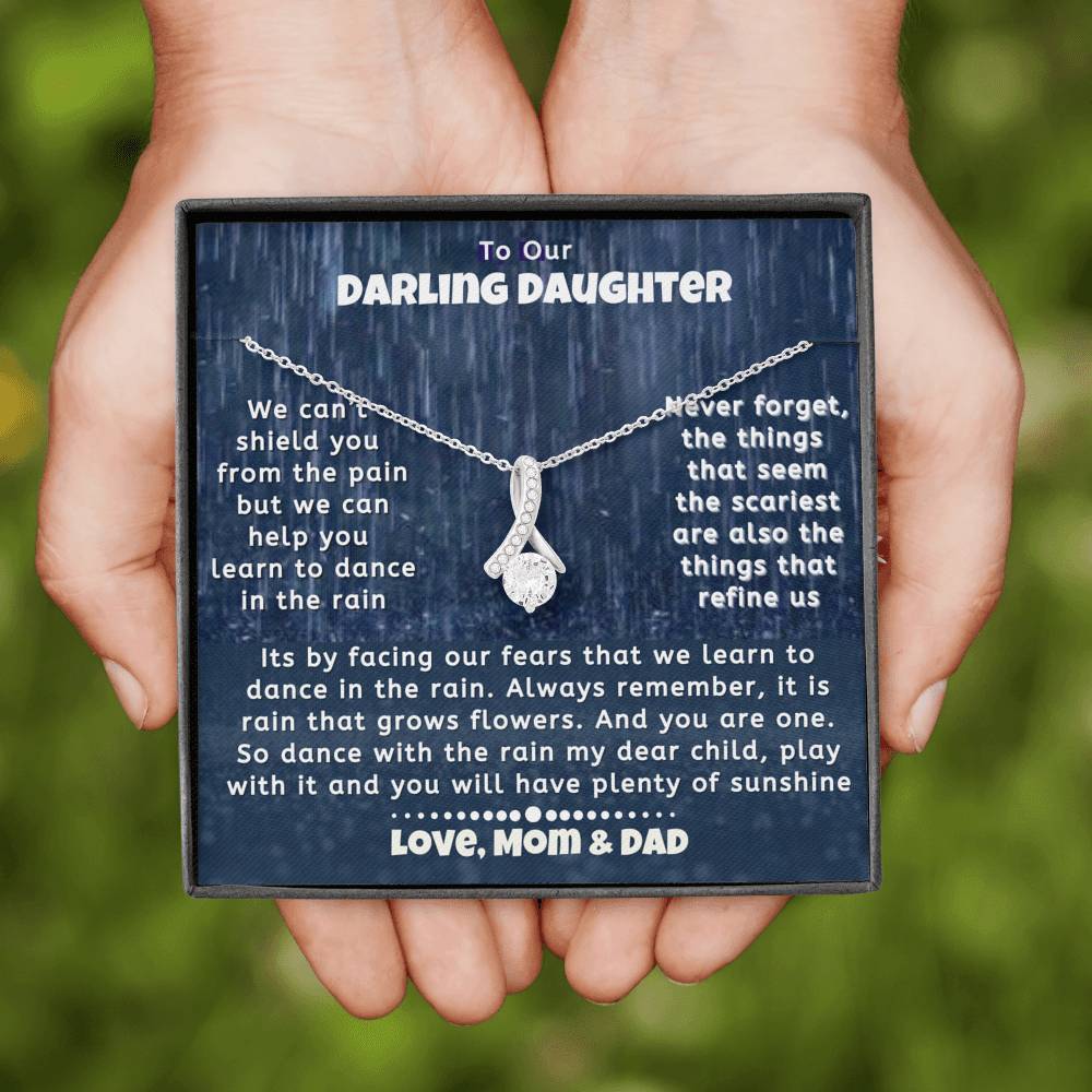To Our Darling Daughter Necklace | Love Mom Dad