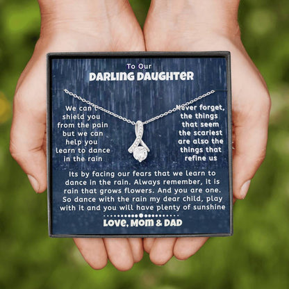 To Our Darling Daughter Necklace | Love Mom Dad
