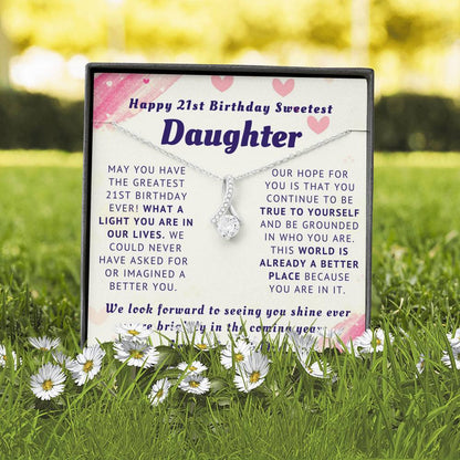 To Our Sweetest Daughter - Happy 21st Birthday Gift - Necklace