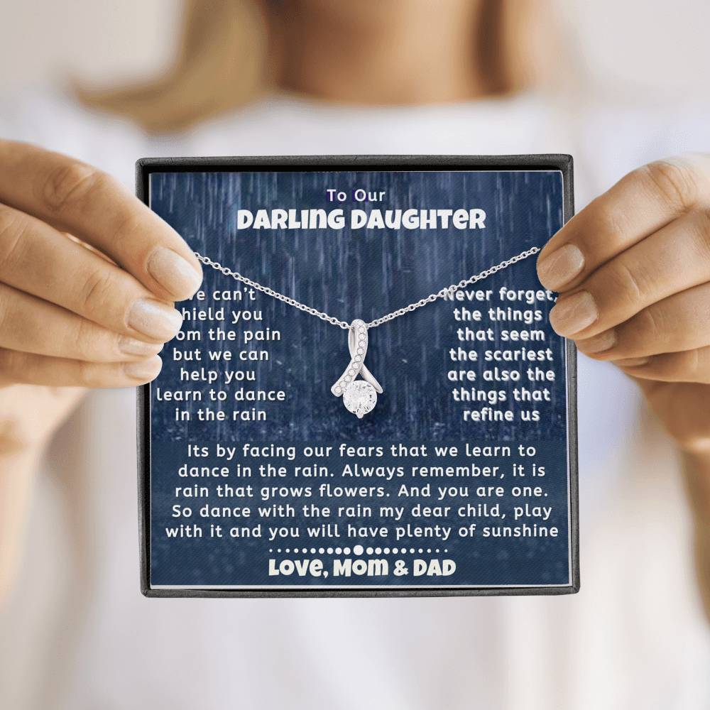 To Our Darling Daughter Necklace | Love Mom Dad