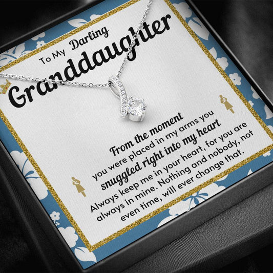 My Granddaughter Necklace - You Snuggled Right Into My Heart (162.al.29)