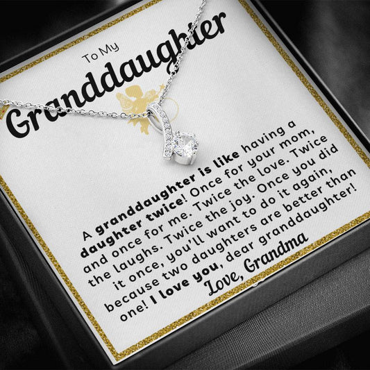 My Granddaughter Necklace - Like Having A Daughter Twice (162.al.43)