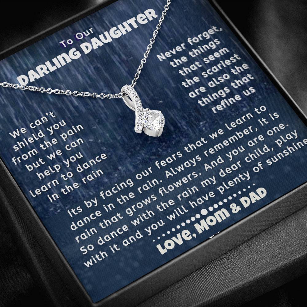 To Our Darling Daughter Necklace | Love Mom Dad