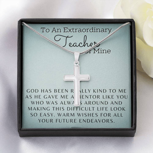 Warm Wishes To An Extraordinary Teacher and Mentor Necklace