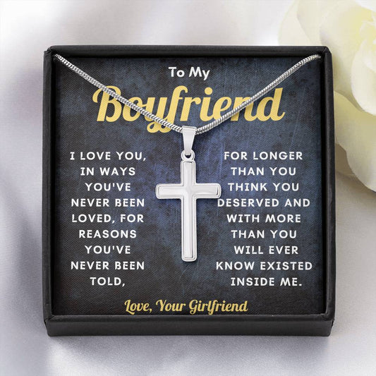 Romantic Gift for Boyfriend - Cross Necklace
