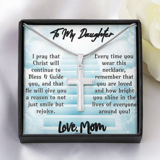 Daughter Necklace - May Christ Bless & Guide You