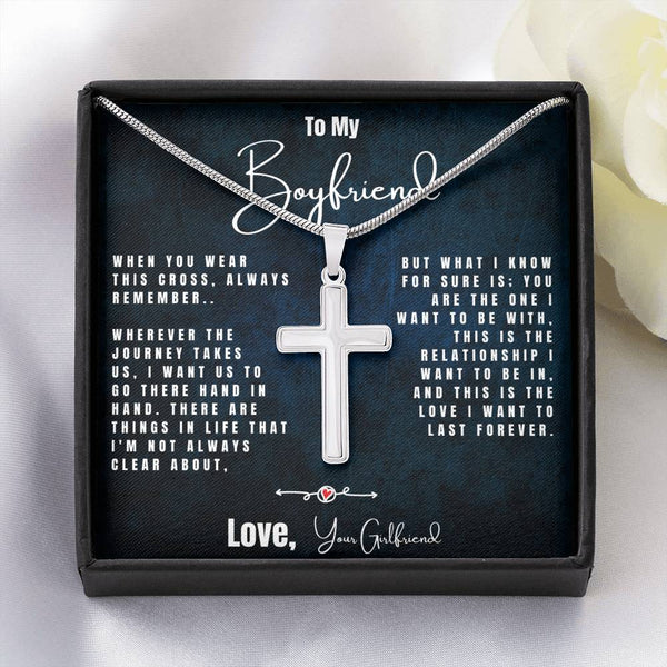 Boyfriend on sale cross necklace