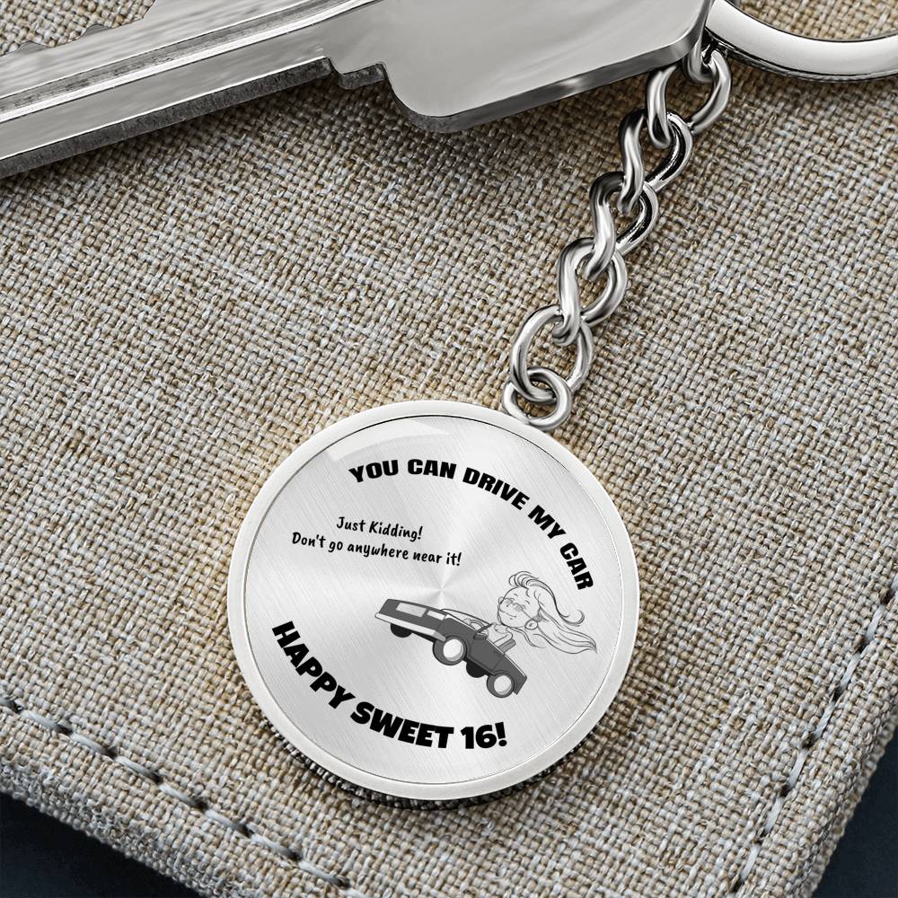 New Driver Keychain Pendant | Happy Sweet 16 gift for Daughter | 16th Birthday Gift for Daughter | Keychain Pendant for Daughter | Parent to Daughter