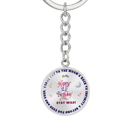 Happy 21st Birthday Gift for Girl | 21st Birthday Gift Keychain