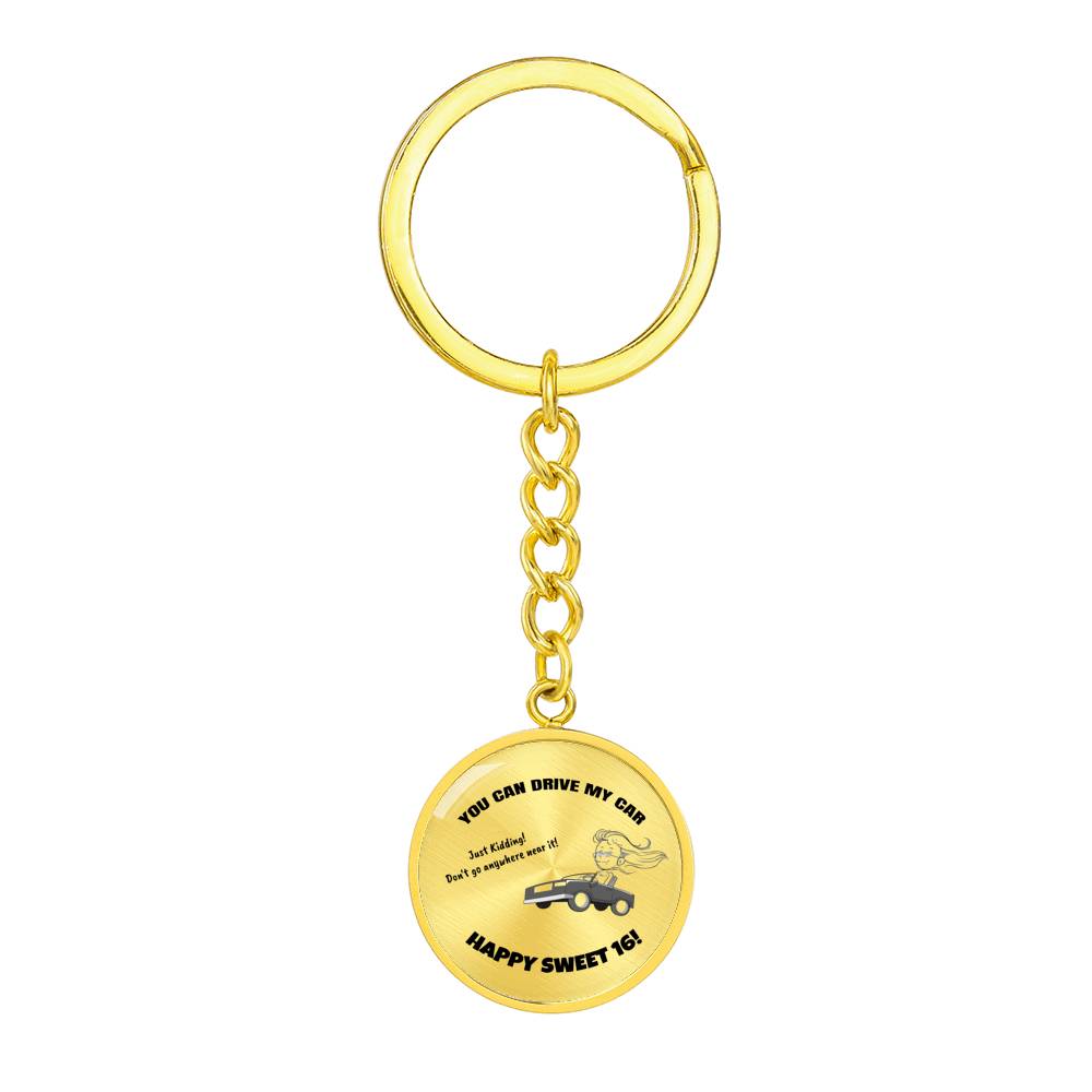 New Driver Keychain Pendant | Happy Sweet 16 gift for Daughter | 16th Birthday Gift for Daughter | Keychain Pendant for Daughter | Parent to Daughter
