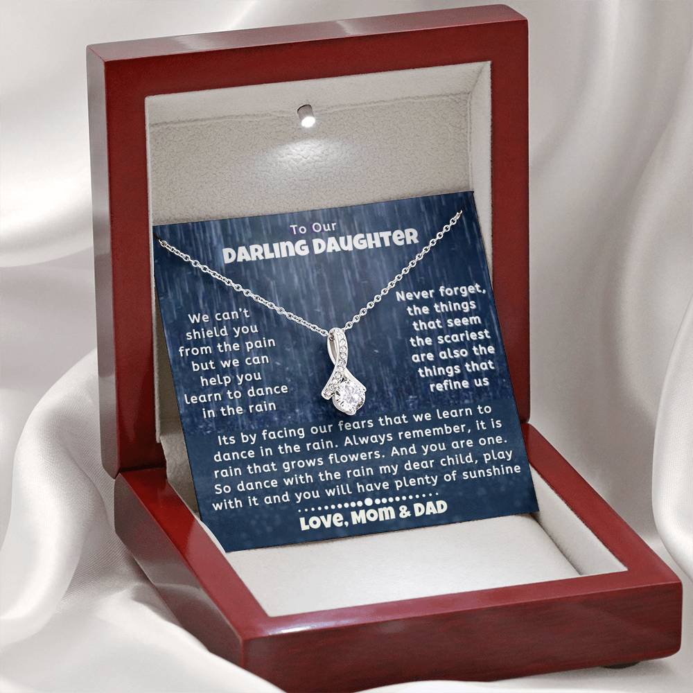 To Our Darling Daughter Necklace | Love Mom Dad