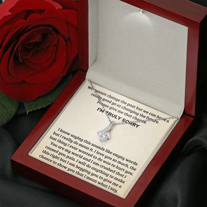 Truly Sorry Apology Forgive Me Necklace for Women (sy.001.al)