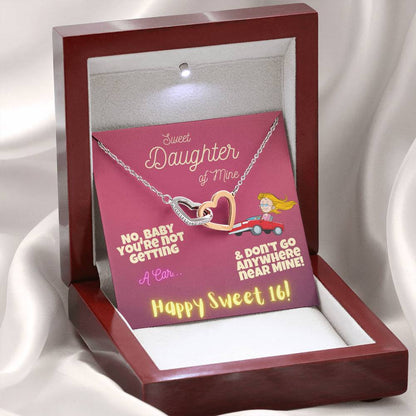 Happy Sweet 16 Daughter gift | Daughter 16th Birthday Gift | Happy 16th Birthday gift for Daughter | Sweet 16 Necklace for Daughter | New Driver Gift