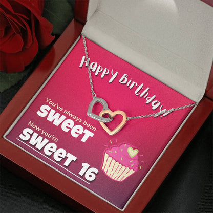 Happy Sweet 16 gift for Girl | 16th Birthday Gift for Girl | Happy 16th Birthday gift for Girl  | Sweet 16 Necklace for Daughter