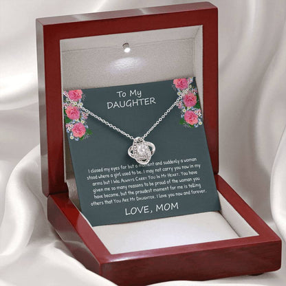 To My Daughter - I closed my eyes - Necklace