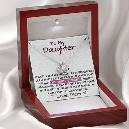 To My Daughter - always love you | Mom's Gift for Daughter | Daughter Necklace | Birthday gift for Daughter | Daughter Graduation gift