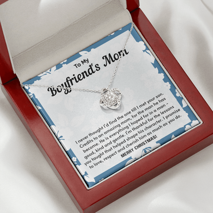 To My Boyfriend's Mom Necklace - He is everything I hoped for thanks to you